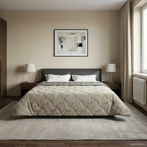 Vidaxl zomer dekbed 200 x 200 cm zomer lichtgrijs ademend