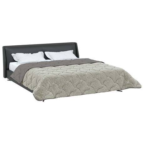 Vidaxl zomer dekbed 240 x 260 cm zomer lichtgrijs ademend