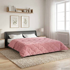 Vidaxl zomer dekbed 200 x 240 cm zomer roze ademend