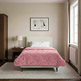 Vidaxl zomer dekbed 155 x 220 cm zomer roze ademend
