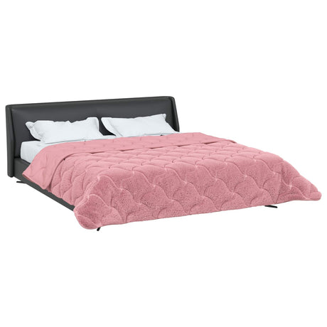 Vidaxl zomer dekbed 200 x 220 cm zomer roze ademend
