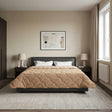 Vidaxl zomer dekbed 200 x 200 cm zomer taupe ademend