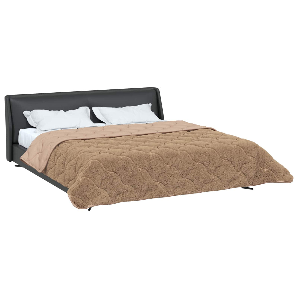 Vidaxl zomer dekbed 200 x 200 cm zomer taupe ademend