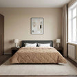 Vidaxl zomer dekbed 220 x 260 cm zomer taupe ademend