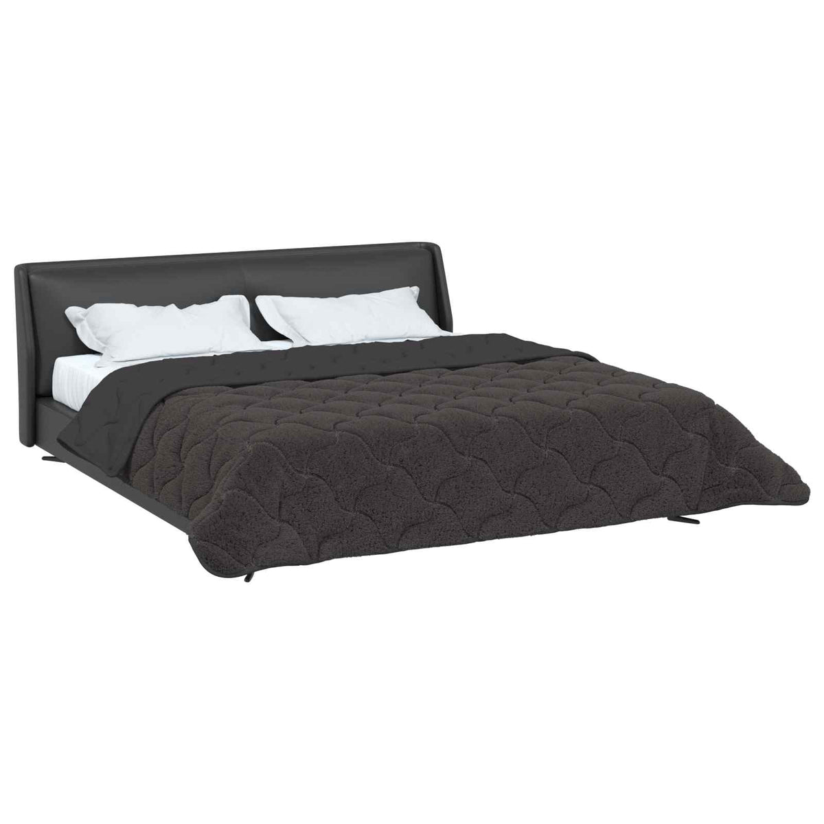 Vidaxl vol jaar dekbed gekwilt antraciet 200 x 240 cm
