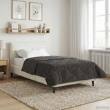 Vidaxl vol jaar dekbed gekwilt antraciet 155 x 220 cm