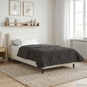 Vidaxl vol jaar dekbed gekwilt antraciet 155 x 220 cm
