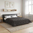 Vidaxl vol jaar dekbed gekwilt antraciet 220 x 240 cm