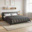 Vidaxl vol jaar dekbed gekwilt antraciet 220 x 260 cm