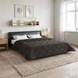 Vidaxl vol jaar dekbed gekwilt antraciet 240 x 260 cm
