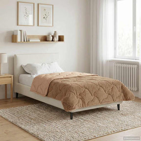 Vidaxl vol jaar dekbed 155 x 200 cm nee taupe ademend
