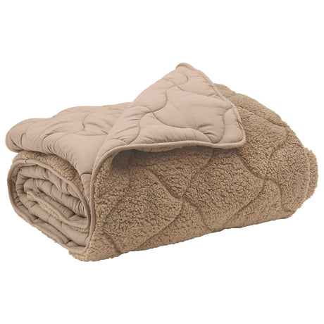 Vidaxl vol jaar dekbed 200 x 200 cm nee taupe ademend