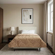 Vidaxl vol jaar dekbed 140 x 220 cm nee taupe ademend