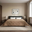 Vidaxl vol jaar dekbed 200 x 220 cm nee taupe ademend