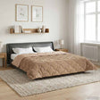 Vidaxl vol jaar dekbed 220 x 240 cm nee taupe ademend