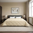 Vidaxl vol jaar dekbed crème 200 x 240 cm microfiber en teddy fleece