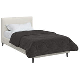 Vidaxl winter dekbed 135 x 200 cm winter antraciet ademend