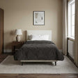 Vidaxl winter dekbed 155 x 200 cm winter antraciet ademend