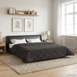 Vidaxl winter dekbed 200 x 200 cm winter antraciet ademend