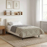 Vidaxl winter dekbed 140 x 220 cm winter lichtgrijs ademend