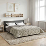 Vidaxl winter dekbed 200 x 200 cm winter lichtgrijs ademend