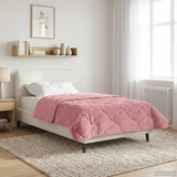 Vidaxl winter dekbed 135 x 200 cm winter roze ademend