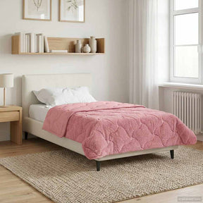 Vidaxl winter dekbed 155 x 200 cm winter roze ademend