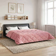 Vidaxl winter dekbed 200 x 200 cm winter roze ademend