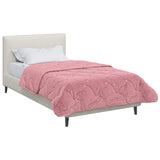 Vidaxl winter dekbed 140 x 220 cm winter roze ademend