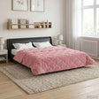 Vidaxl winter dekbed 200 x 220 cm winter roze ademend