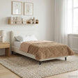 Vidaxl winter dekbed 140 x 220 cm winter taupe ademend