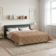 Vidaxl winter dekbed 220 x 260 cm winter taupe ademend