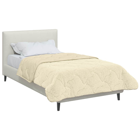 Vidaxl winter dekbed 140 x 220 cm winter crème ademend
