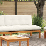 Vidaxl tuin midden sofa natuurlijk en crème wit acaciahout
