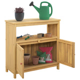Vidaxl tuin console tafel licht acacia 80 x 35 x 75 cm