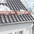 Vidaxl dak sneeuwbeugel rood 800 x 29,5 x 34,5 cm staal