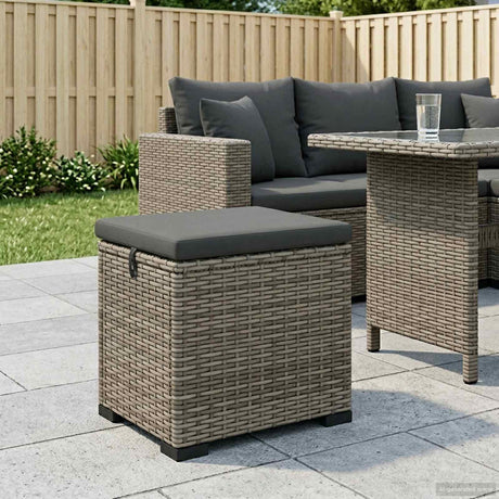 Vidaxl tuinvoetbank met kussen 40 x 30 x 40 cm