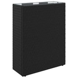 Vidaxl hoge plantenbak zwart 55 x 22 x 70 cm polyrattan