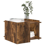 Vidaxl salontafel gerookt eiken 50,5 x 50 x 33 cm bewerkt hout