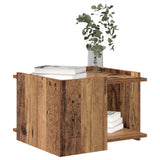 Vidaxl salontafel oud hout 50,5 x 50 x 33 cm bewerkt hout