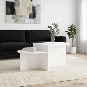Vidaxl salontafel wit 100 x 50 x 40 cm bewerkt hout