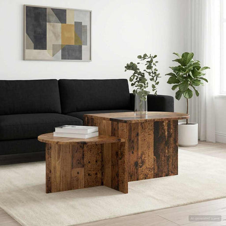 Vidaxl salontafel oud hout 100 x 50 x 40 cm bewerkt hout