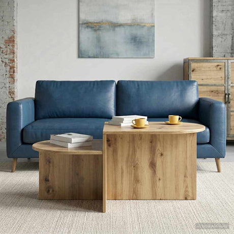 Vidaxl salontafel artisanaal eiken 100 x 50 x 40 cm bewerkt hout