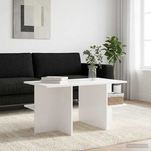 Vidaxl salontafel wit 87 x 50 x 45 cm geconstrueerd hout