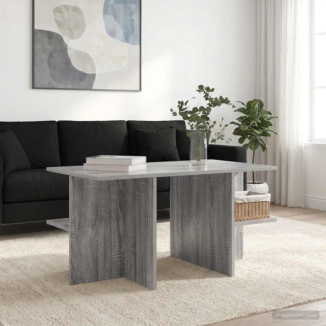 Vidaxl salontafel grijs sonoma 87 x 50 x 45 cm geconstrueerd hout
