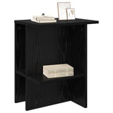 Vidaxl salontafel 2 st zwart eiken 40 x 30 x 49 cm bewerkt hout