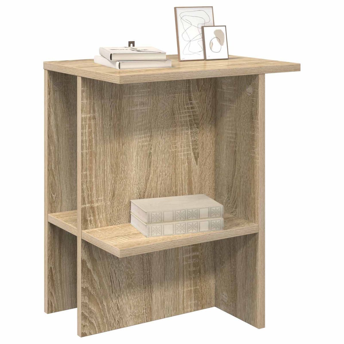 Vidaxl salontafel 2 st sonoma eiken 40 x 30 x 49 cm bewerkt hout