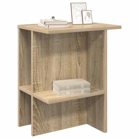 Vidaxl salontafel 2 st sonoma eiken 40 x 30 x 49 cm bewerkt hout