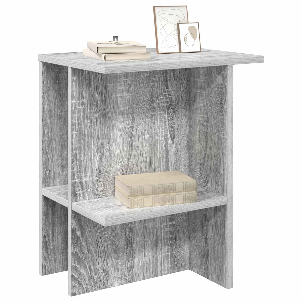 Vidaxl salontafel 2 st grijs sonoma 40 x 30 x 49 cm bewerkt hout