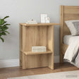Vidaxl salontafel artisanaal eiken 40 x 30 x 49 cm bewerkt hout